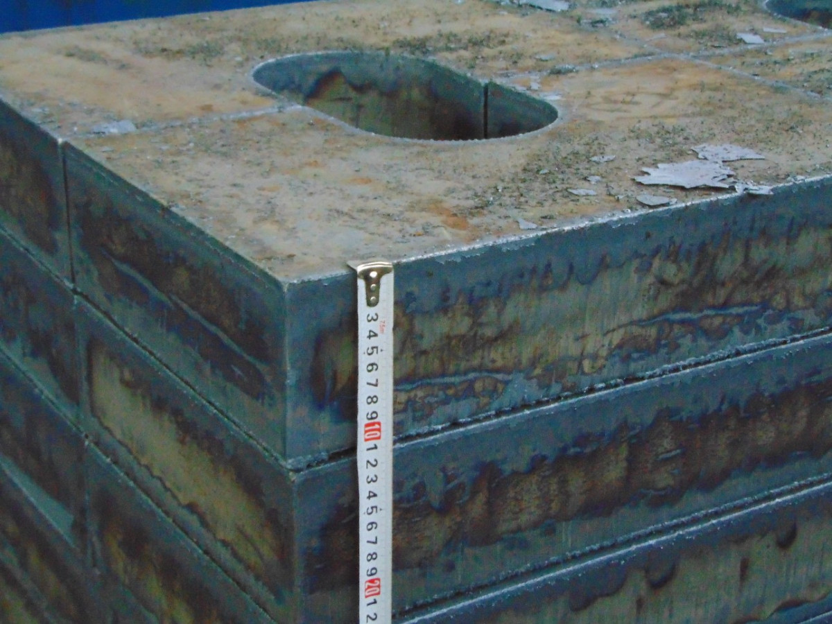Раскрой металлического листа толщиной от 170 мм GR 116
